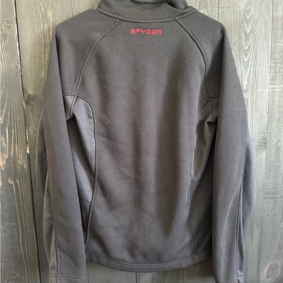 Spyder Kids' Charcoal and Crimson Jacket - Picture 2 of 3